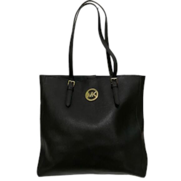 Michael Kors Black Safiano Leather Long Handle Tote - Picture 15 of 15